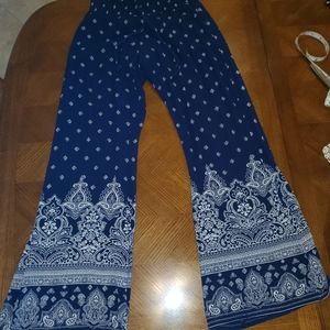 BOHO Flowy Blue Pants